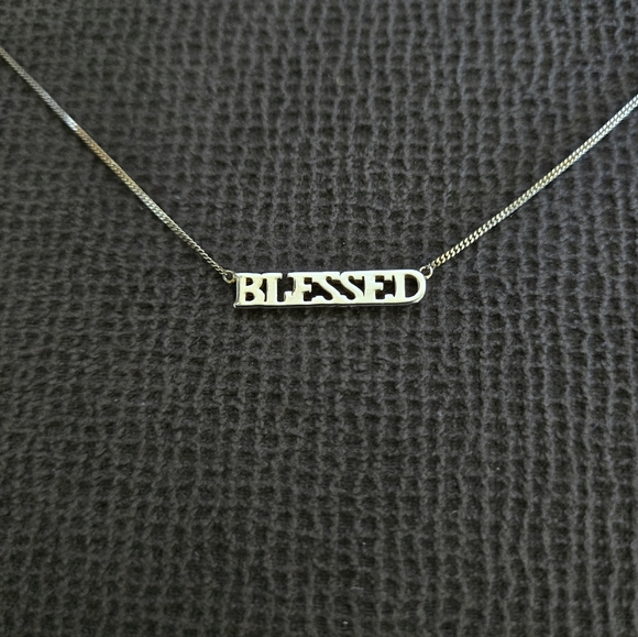 Mia Sarine Jewelry - Mia Sarine Gold💛 Stationary "BLESSED"😇 Necklace - NIB